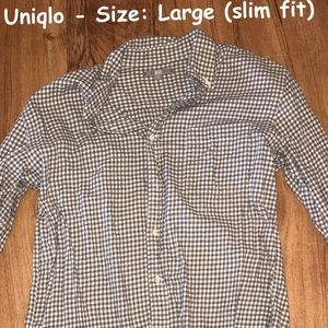 Uniqlo Large Slim Fit Cotton Button Down